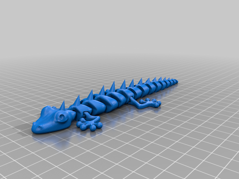 Articulated Lizard with Spikes