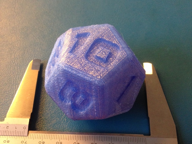 Dodecahedron dice (12 sides)