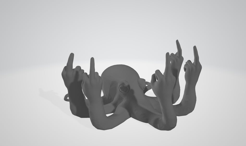 Fucktopus - Removed Text (Flat Bottom, Smoothed Version)