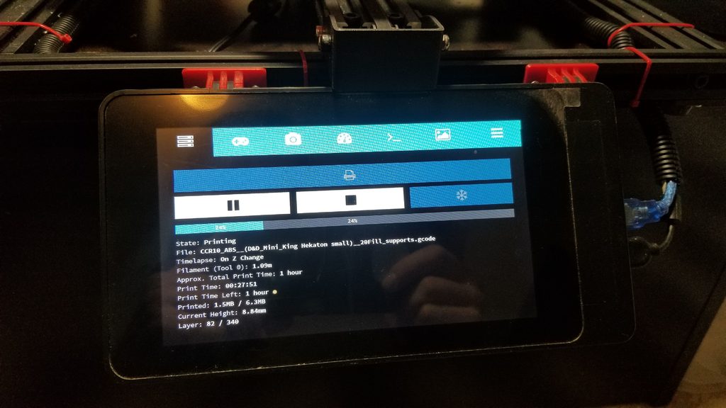 Raspberry Pi 7" Screen Case Mounting Bracket for CR-10