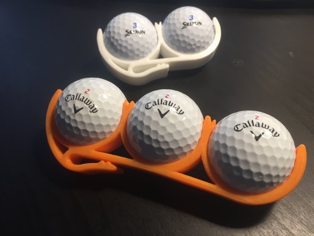 Golf Ball Belt Clip (3 balls version)