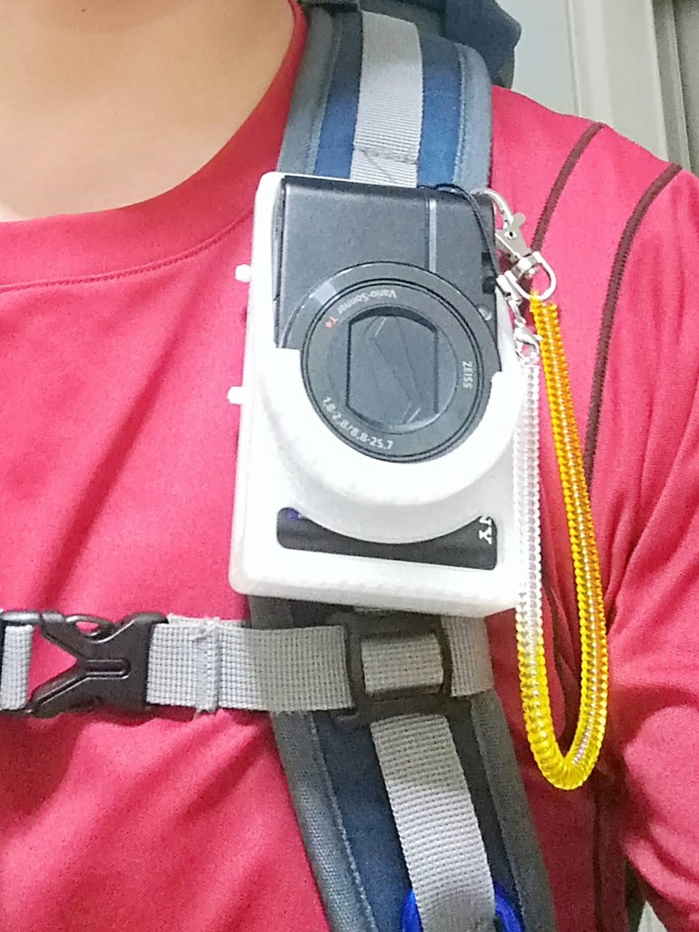 Holster for SONY RX100M3 that can be attached to the backpack
