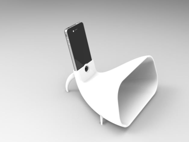 Iphone 4 Stand and Gramophone 1