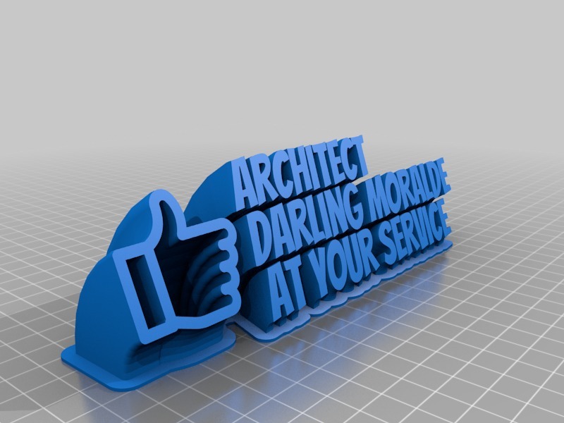 3d text sweep darling