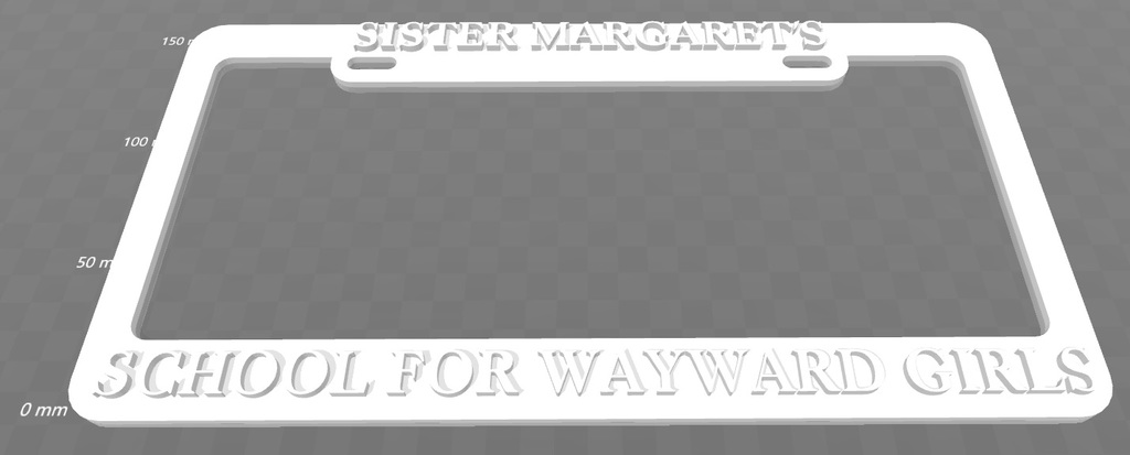 Sister Margaret's School For Wayward Girls License Plate Frame, Deadpool