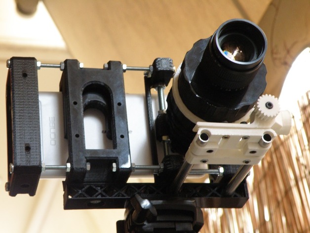 UPDATED!!!! Follow Focus + Lens Holder Kit for 8mm rods (rail setup) 48mm wide