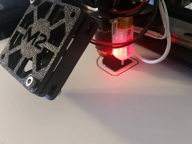 MakerGear M2 Filiment Guide with BLTouch Auto Bed Leveling Bracket