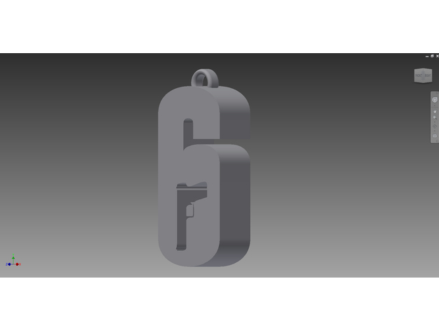 Rainbow Six Siege Logo Keychain By Yerrytheyanitor Thingiverse