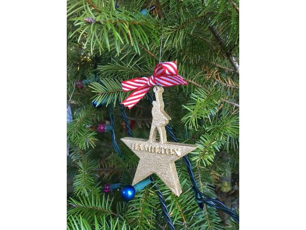 Hamilton Christmas Ornament or Earrings