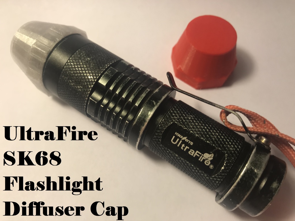 UltraFire SK68 Flashlight Diffuser Cap