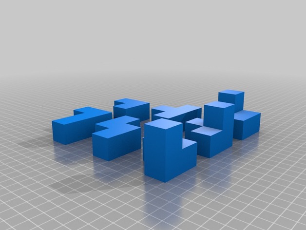 Customizable Soma cube puzzle