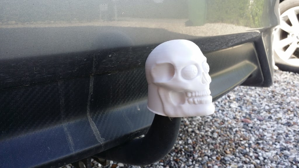 Skull 50mm tow hitch ball cover