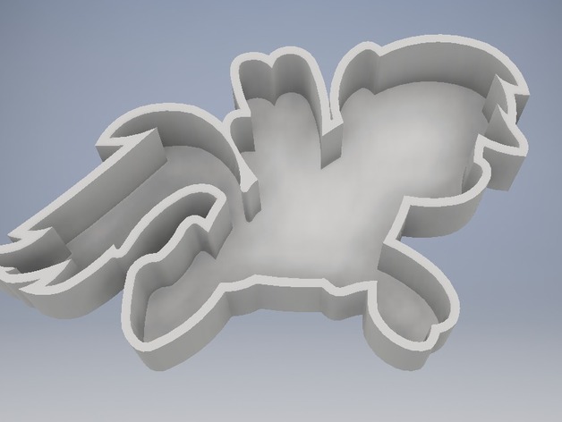 Fixed Rainbow Dash cookie cutter