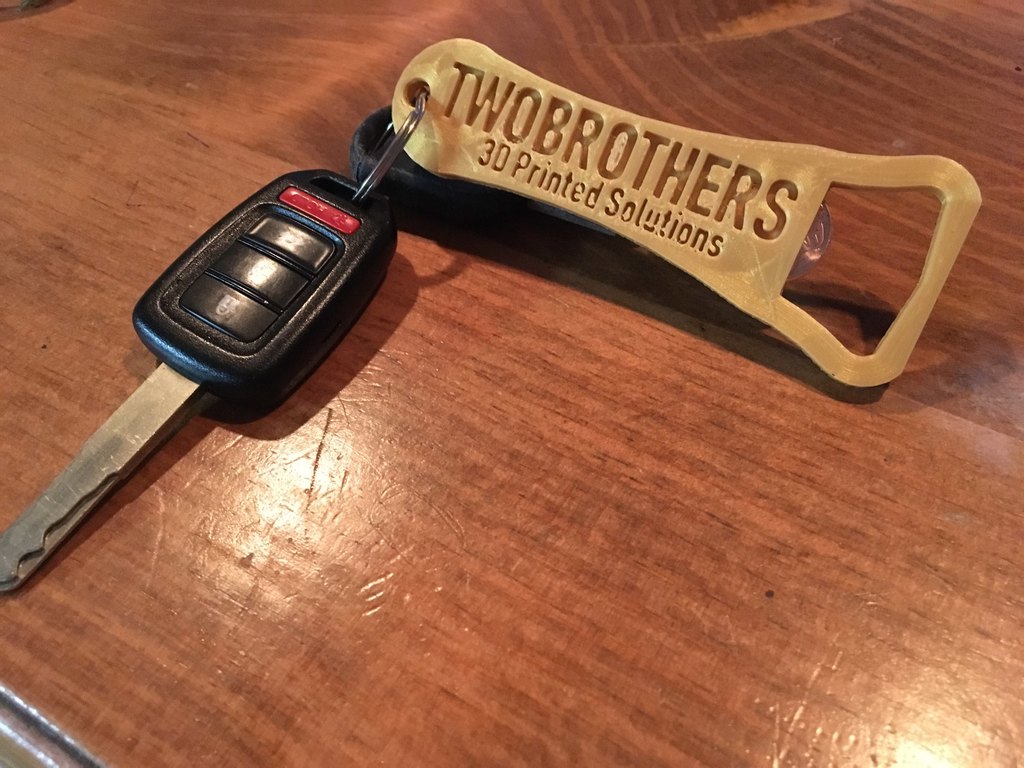 Key Chain Bottle Opener With Penny Slot (Easy Print)