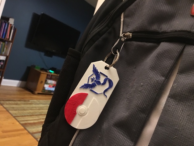 Pokemon Go Backpack Tag (Blue Team)