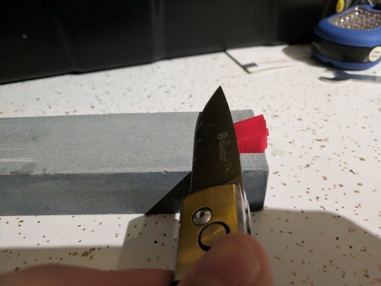 Knife sharpening angle blocks