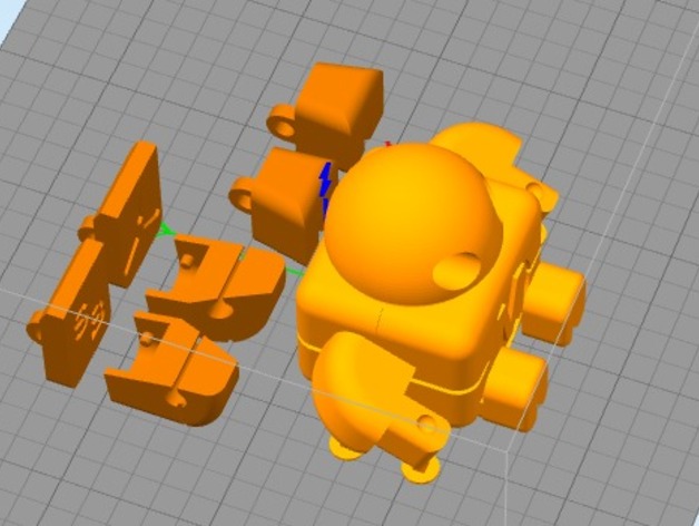 Remixed Maker Faire Robot Action Figure (Multi Parts)