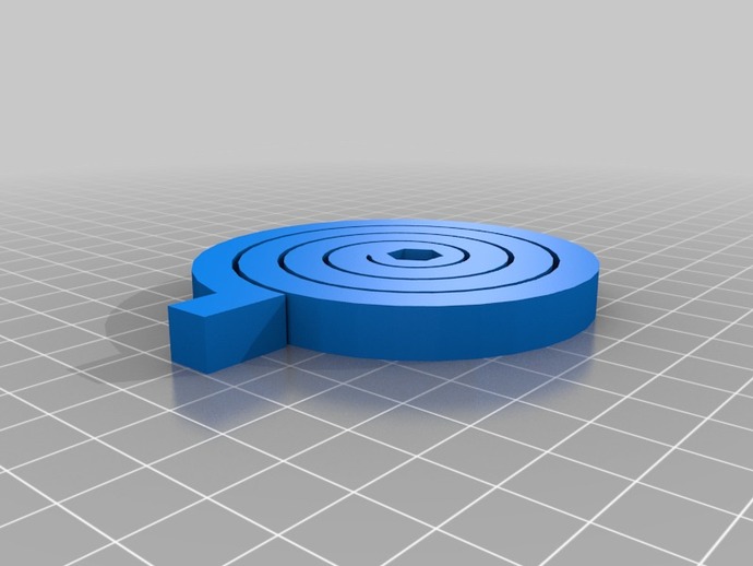 Spiral Torsion Spring by Thingiverse