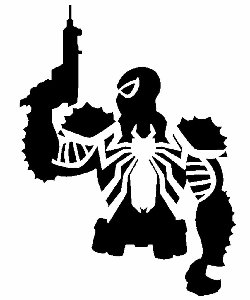Agent Venom stencil
