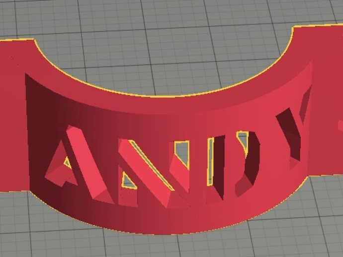 OpenSCad Stencil Font for Write library