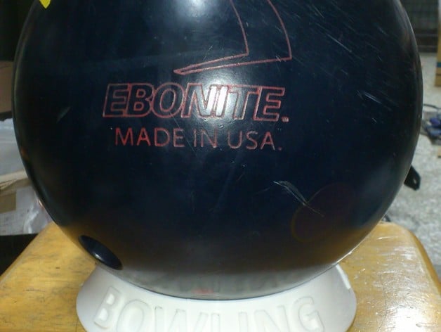 Bowling Ball Stand with Logos/Texts (Solidworks 2014)