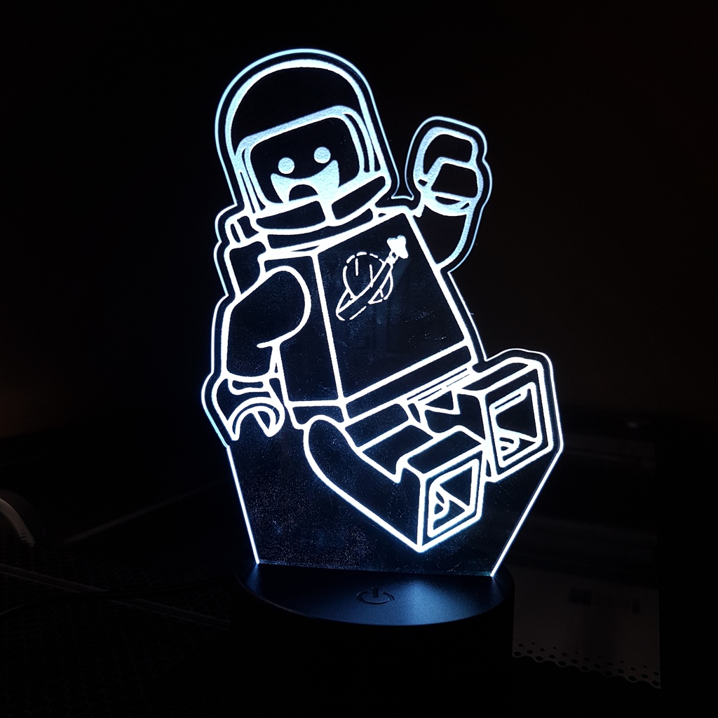 Lego Movie Benny the '80s Space Guy LED Lamp Plate