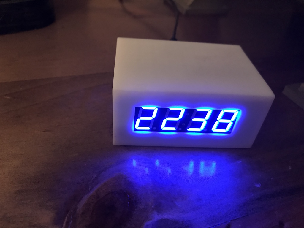 ESP8266 TM1637 Internet clock