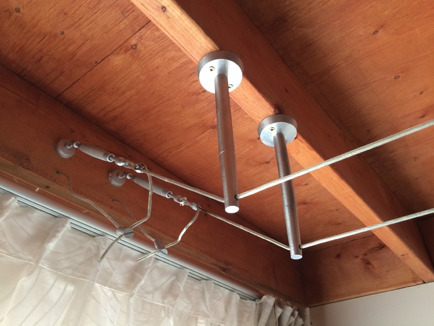 Ceiling brackets for IKEA suspended lighting system