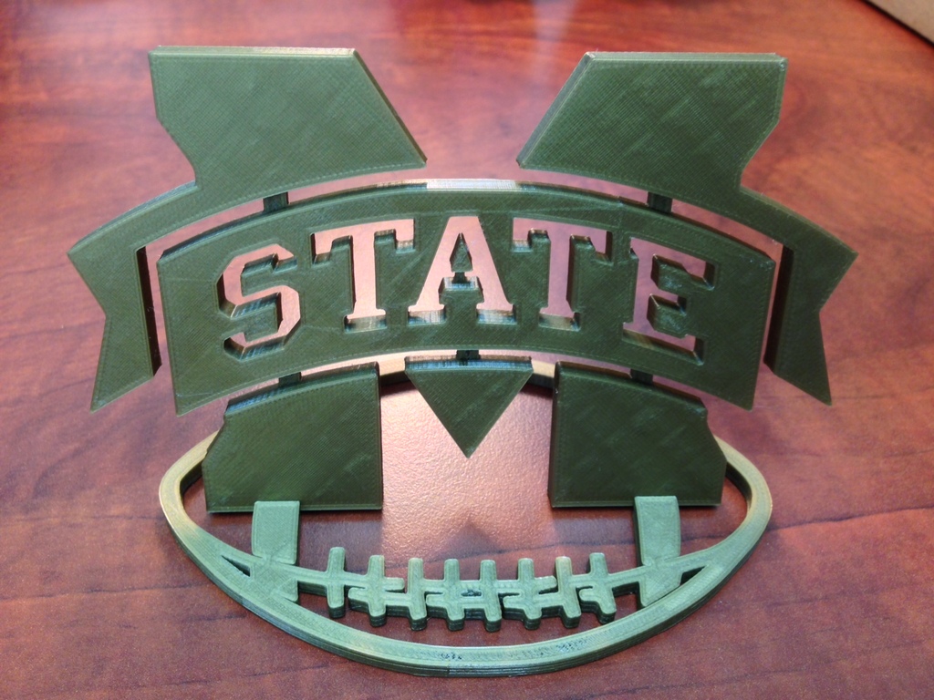 Mississippi State Logo Football Stand