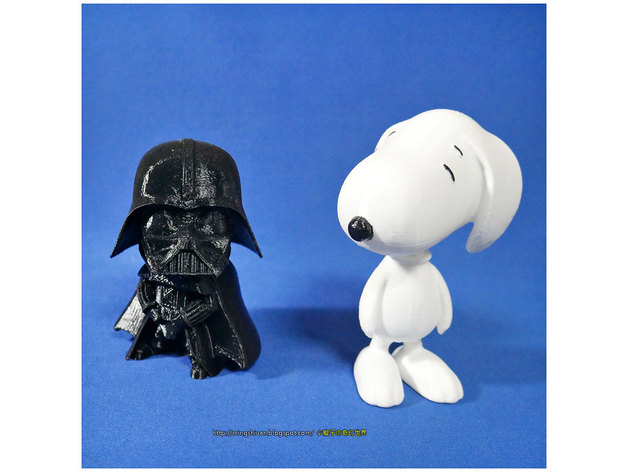 Rotatable And Interchangeable Headsstar Wars Darth Vader Snoopy