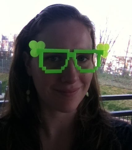 8-bit Shamrock Glasses