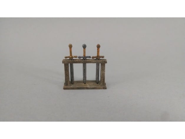 Image of 28mm Sword Rack with Removable Swords