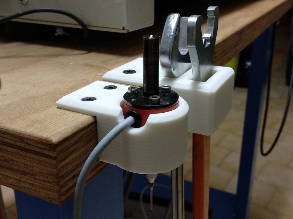 CNC table-side digitizing probe holder