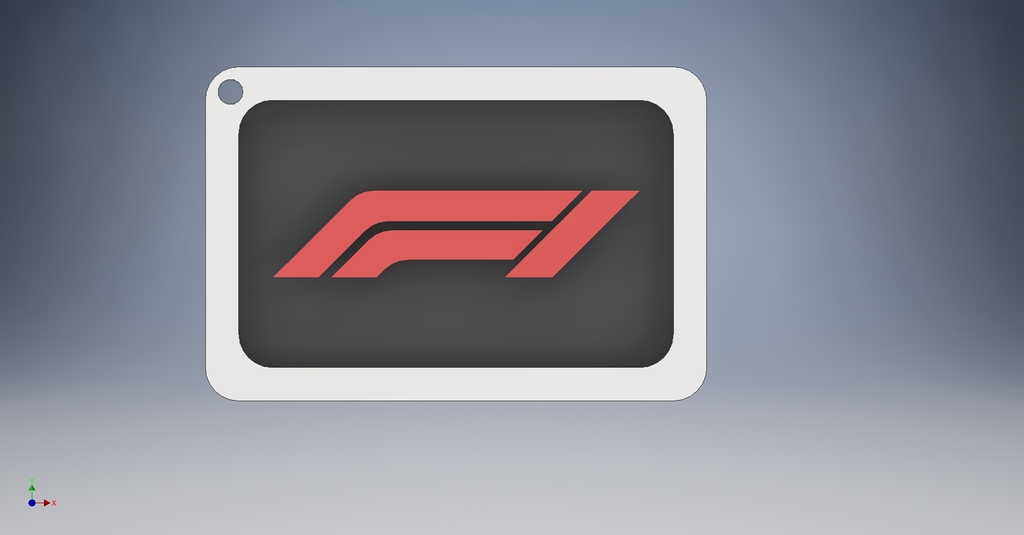 New F1 logo keychain