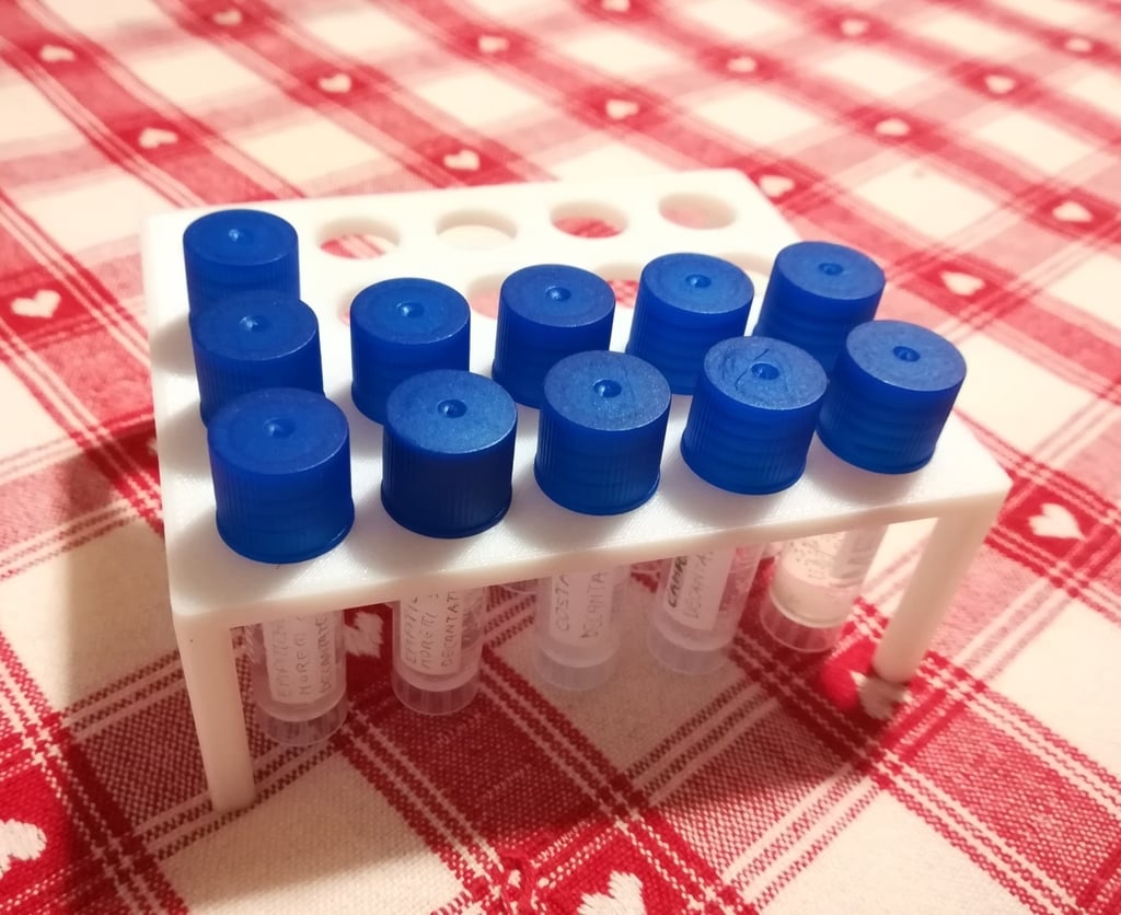 Test tube rack for small tubes