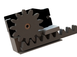 Linear actuator for mini servo (11-20gr) 3D model