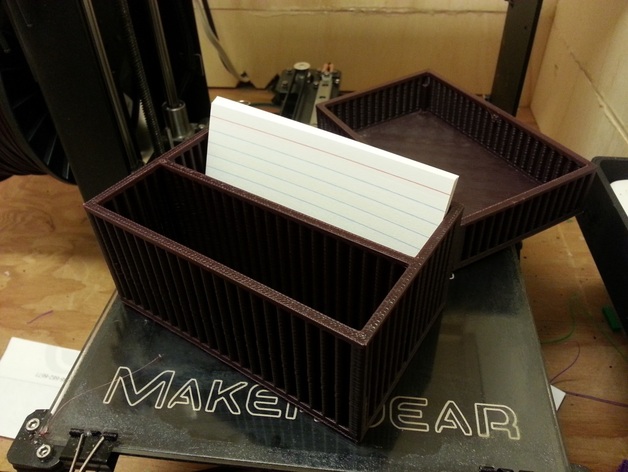3x5 Card Box with Anti Warp panels