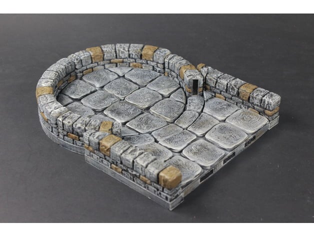 Image of OpenLOCK Dungeon Stone Low Curved Interfaces