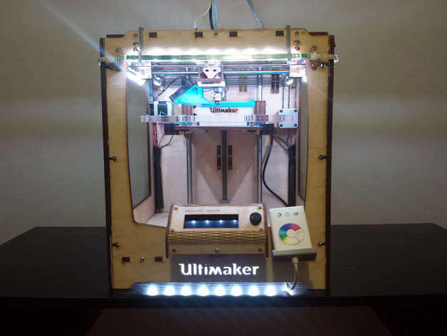Ikea Dioder Clip-on Mount with Illuminated "UltiMaker" Letters