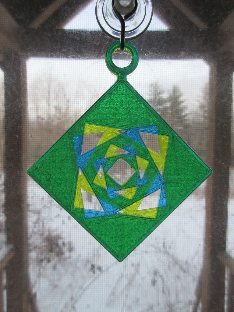 Pythagorean Rose Hanging Ornament