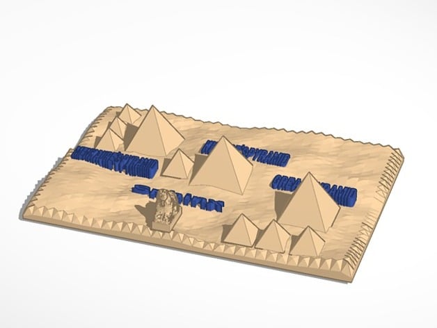 3d map of the pyramids of giza