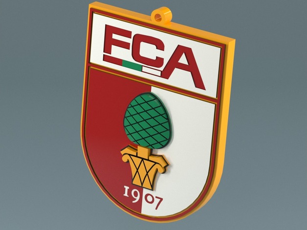 FC AUGSBURG Logo Keychain created in PARTsolutions