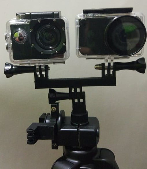 double support sport camera