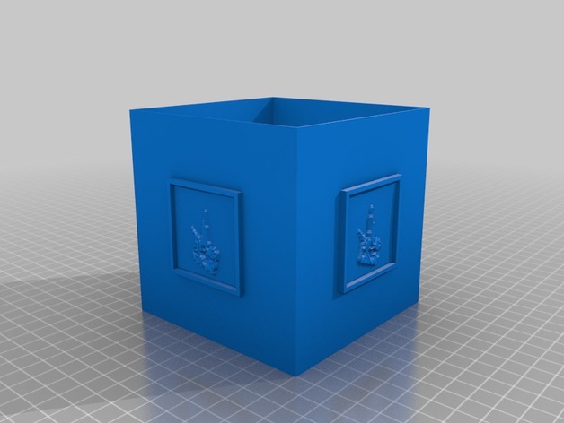 My Customized Custom Cube with Lithopanes box