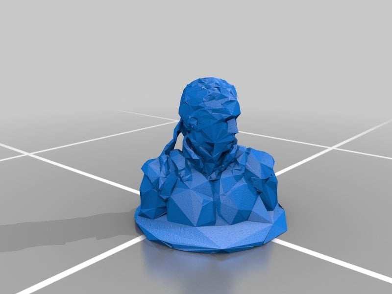 Low Poly Solid Snake