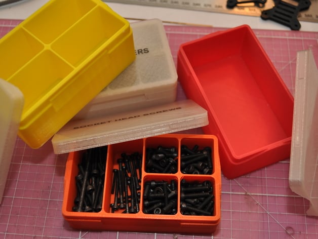 Parts Box With Notched Lid