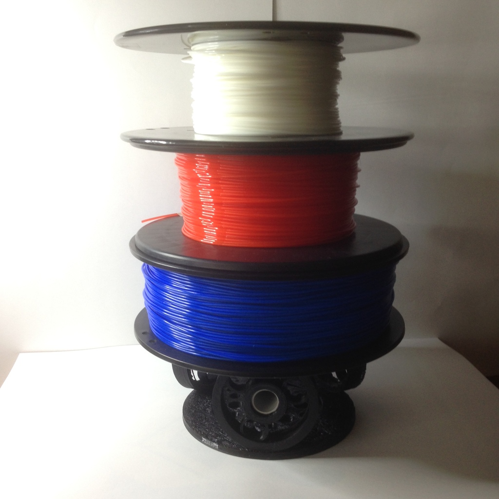 Universal roller spool holder stack