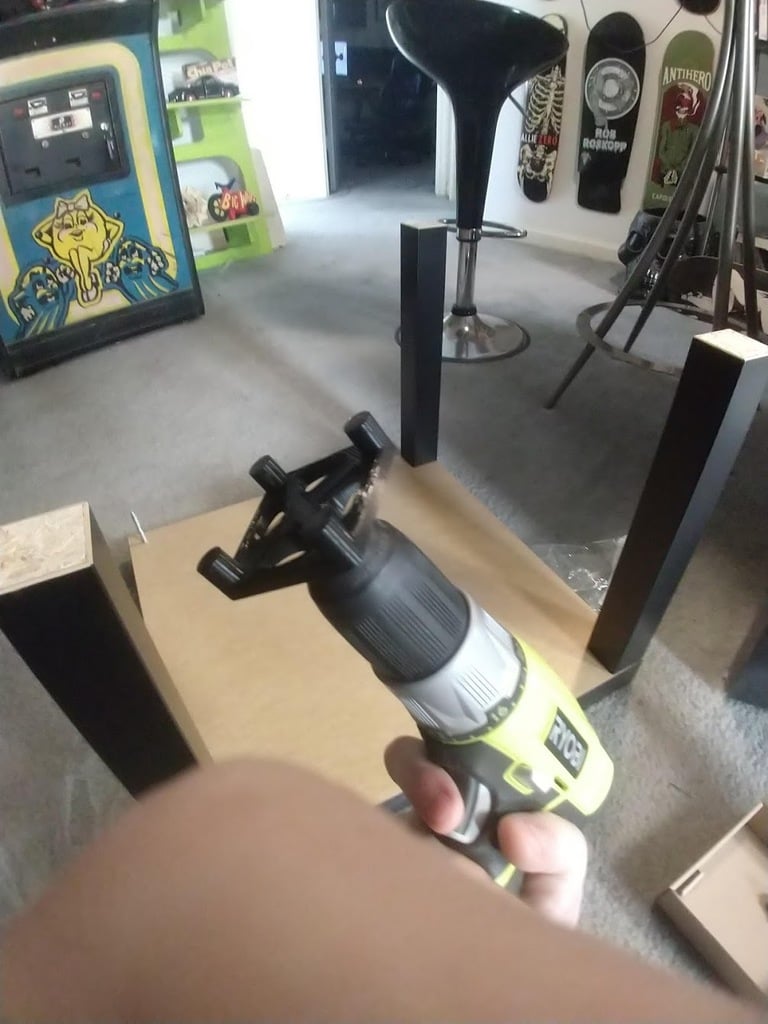 Ikea Lack drill attachment for rapid assembly