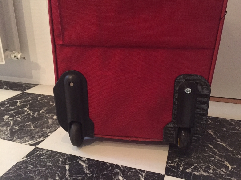 suitcase wheel bracket 