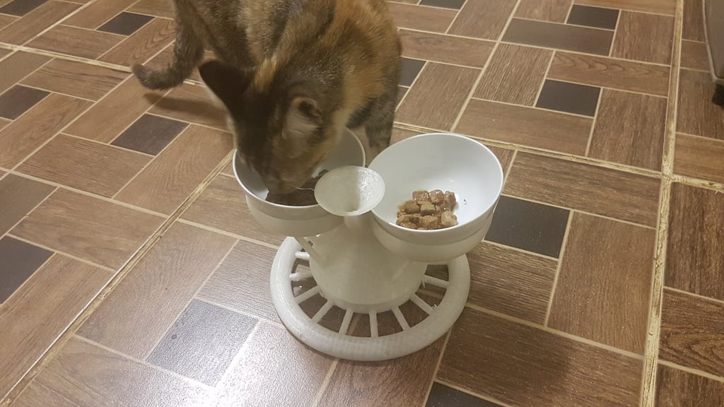 Ant-proof cat feeding bowl holder